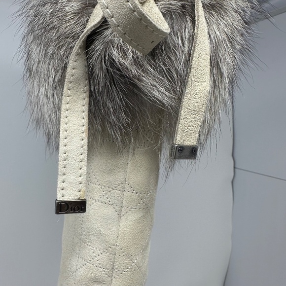 Dior Suede & Fox Fur Knee High Boots - Picture 14 of 16